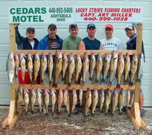 bring it on trophy sized walleye and yellow perch fishing charters conneaut ohio lake erie