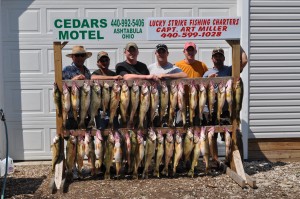 bring it on trophy walleye fishing charters geneva conneaut ohio lake erie